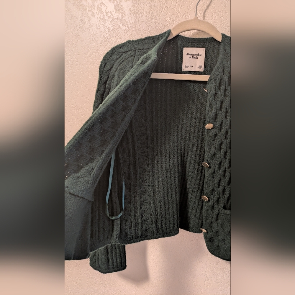 Abercrombie Cable Knit Sweater - Green - Picture 7 of 8